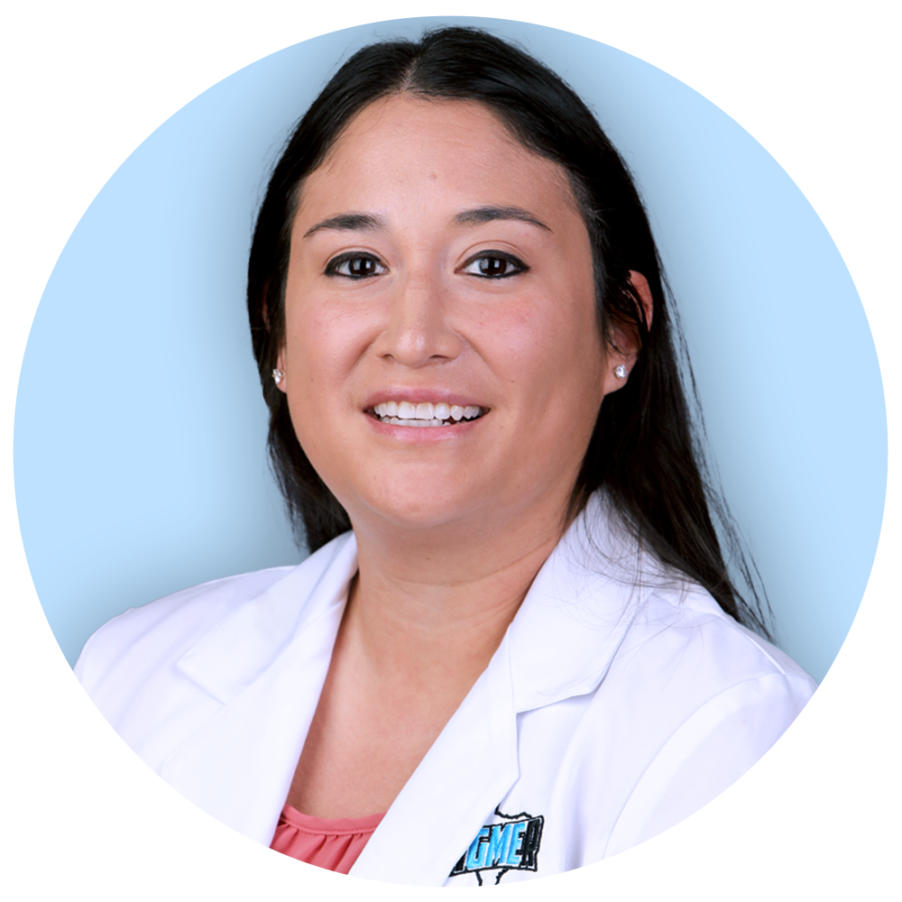 Headshot of Dr. Jenika Sanchez, DO (circle)