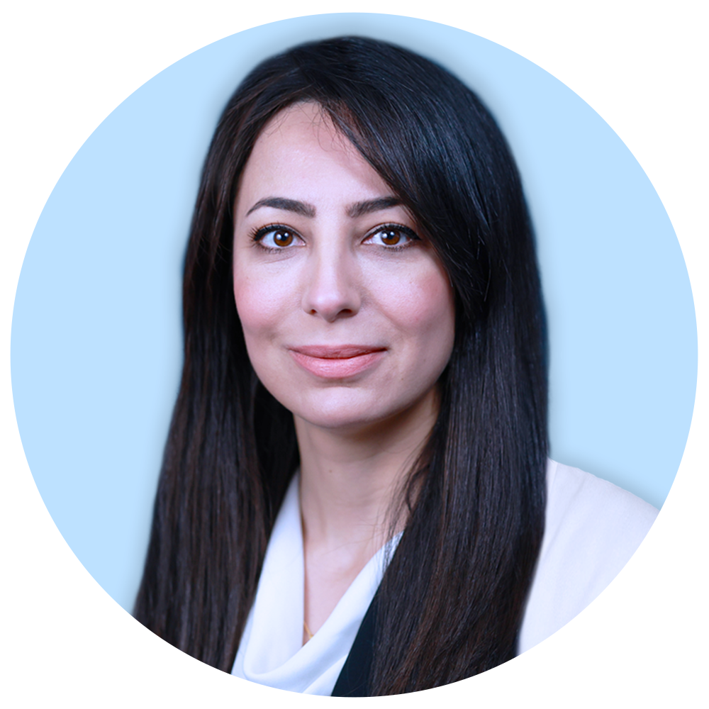 Headshot of Dr. Mariam Jabaly, MD (circle)