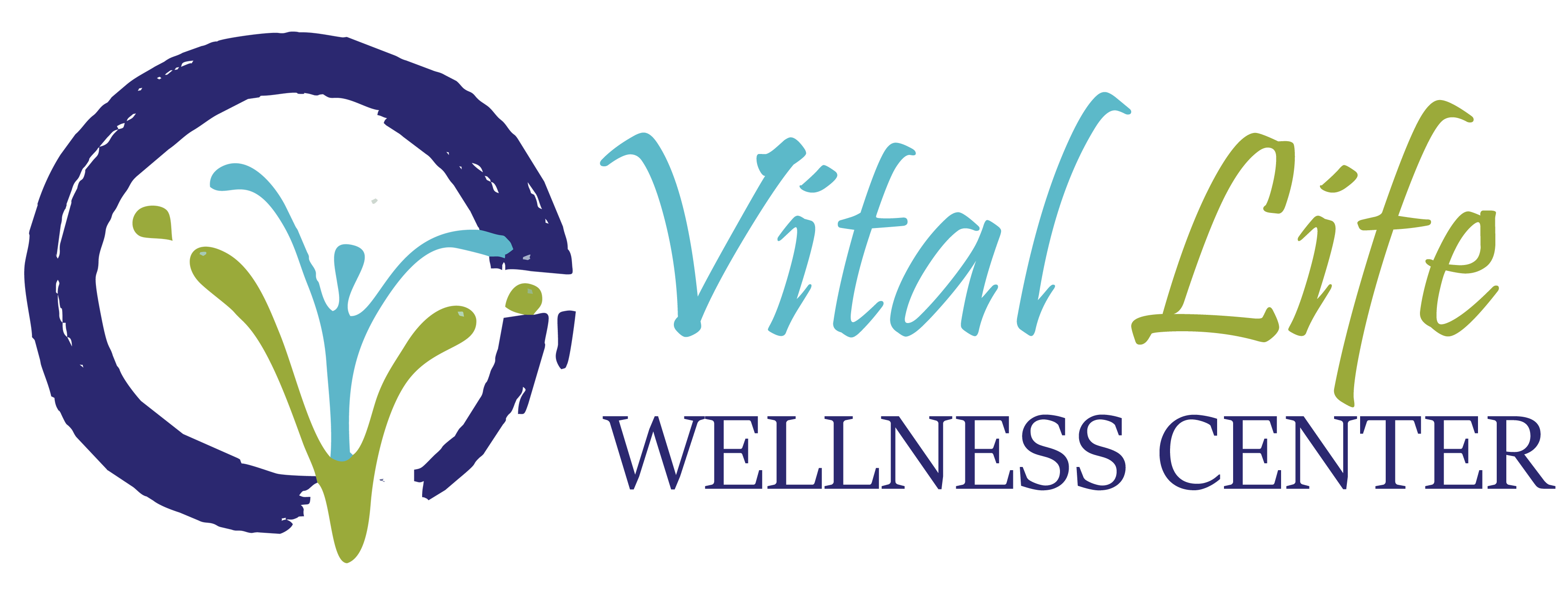 Vital Life Wellness logo - full color, horizontal