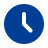 blue clock icon